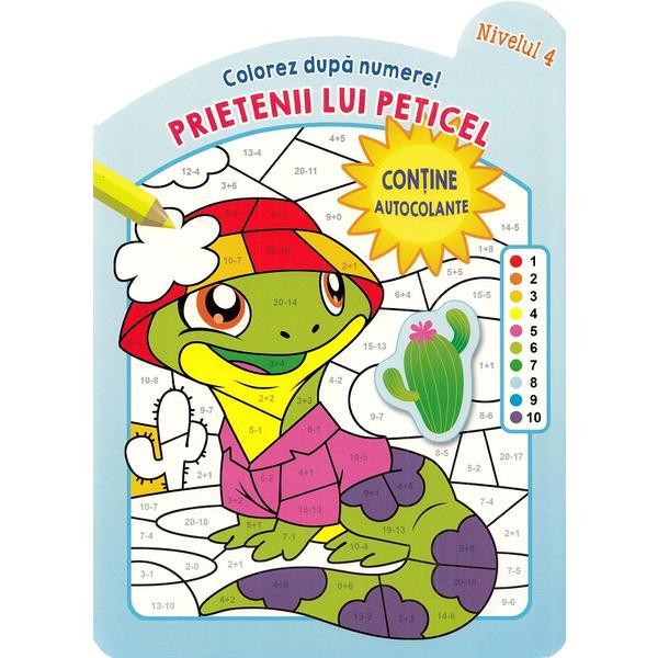 Carte Colorez dupa numere! Prietenii lui Peticel. Nivelul 4
