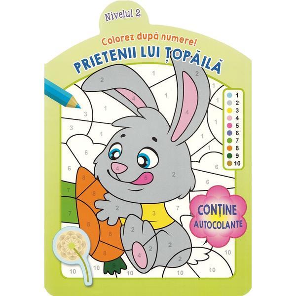 Carte Colorez dupa numere! Prietenii lui Topaila. Nivelul 2