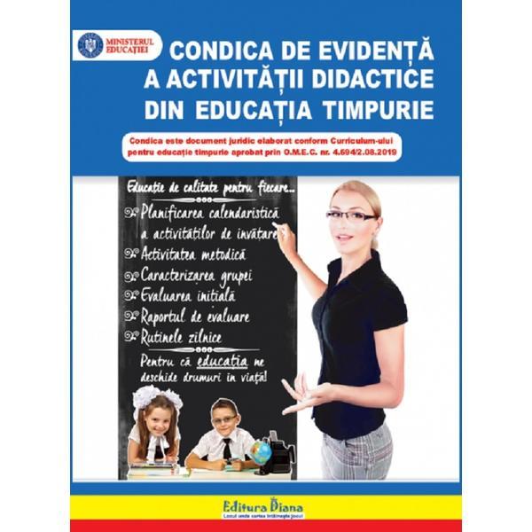 Carte Condica de evidenta a activitatii didactice din educatia timpurie