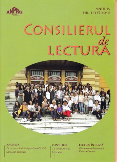 Carte Consilierul de lectura Nr.3/2018 editura Grupul Art