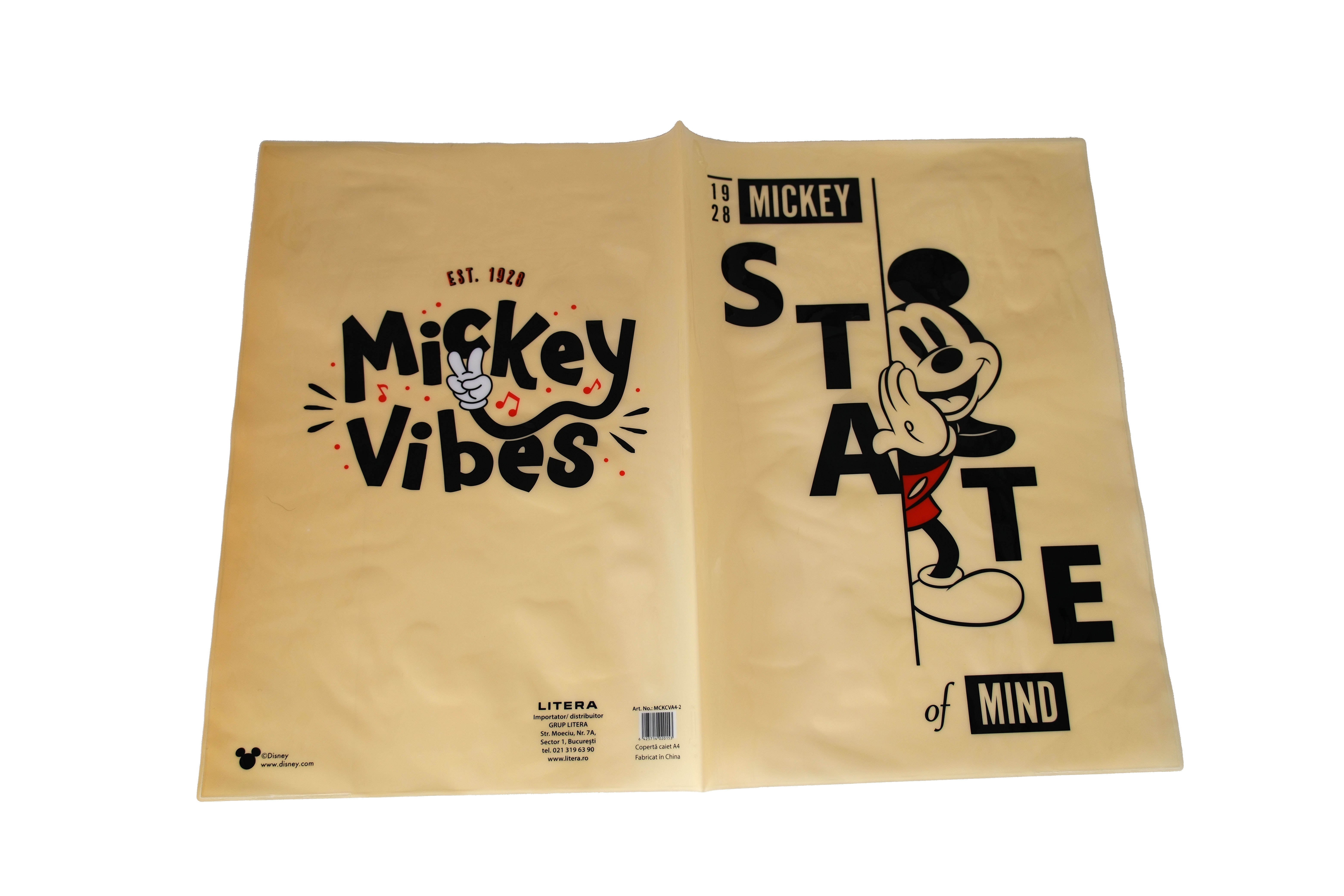 Carte Coperta caiet A4 plastic Mickey editura Litera