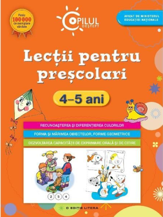Carte Copilul deștept. Lecții pentru preșcolari. 4-5 ani editura Litera