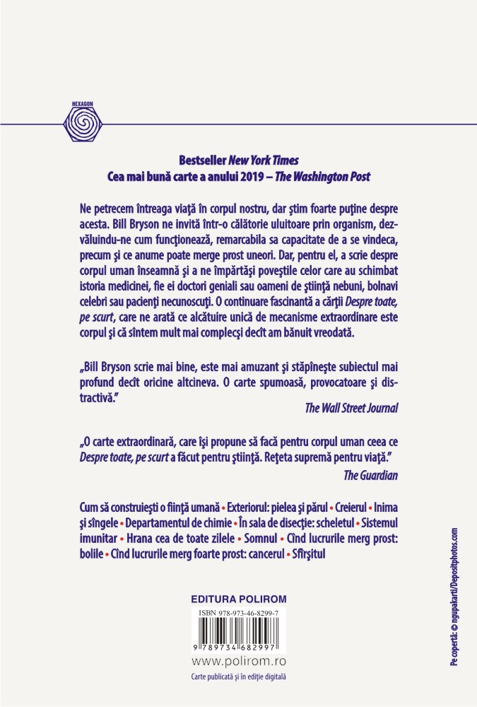 Carte Corpul autor Bill Bryson editura Polirom