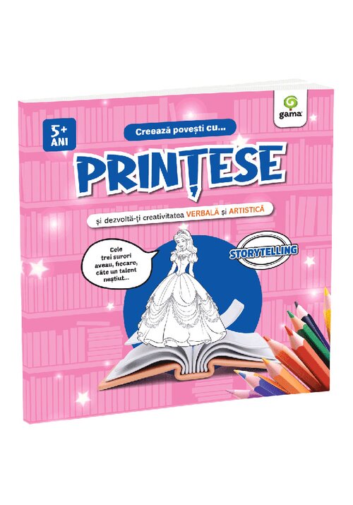 Carte Creeaza povesti cu... PRINTESE editura Gama