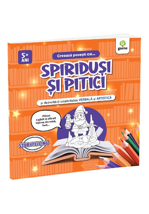 Carte Creeaza povesti cu... SPIRIDUSI SI PITICI editura Gama