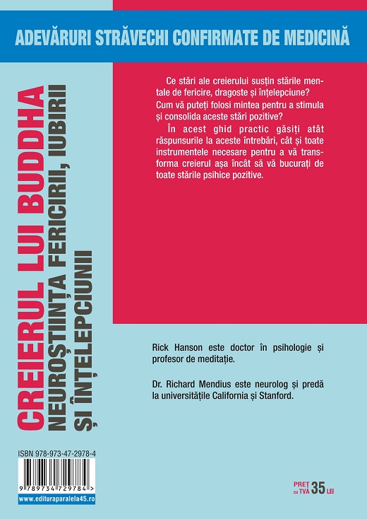 Carte Creierul lui Buddha autor Rick Hanson