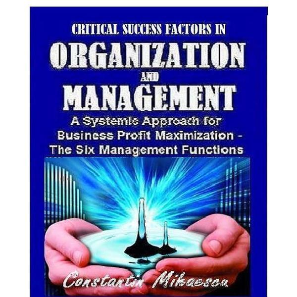Carte Critical Success Factors In Organization And Management - Constantin Mihaescu