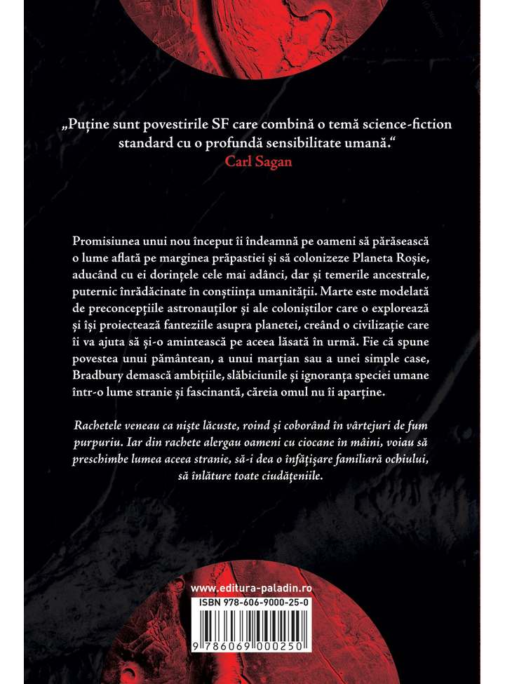 Carte Cronici martiene autor Ray Bradbury editura Paladin