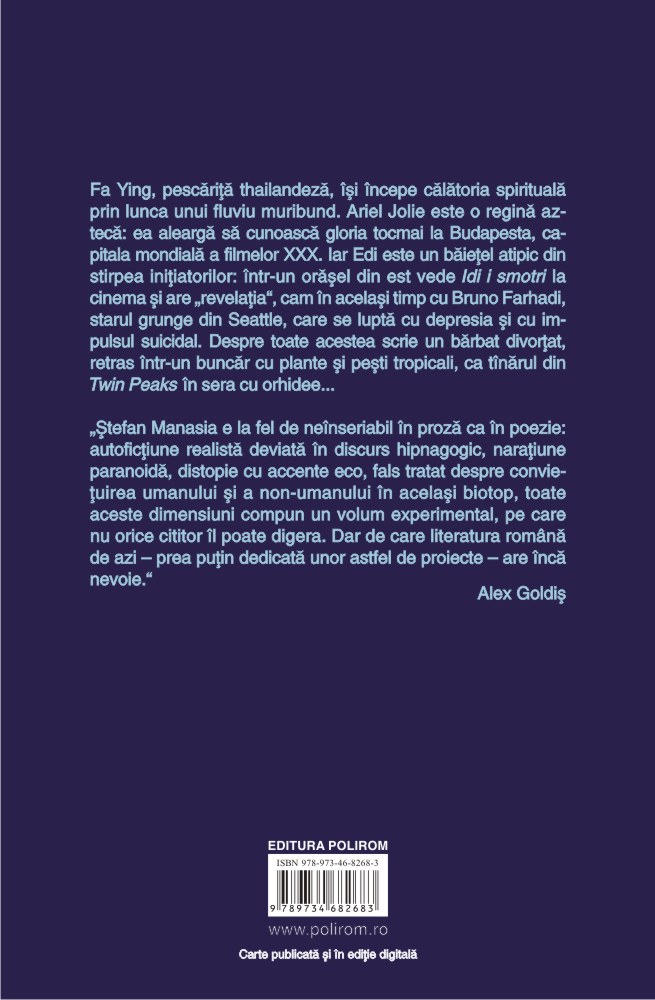 Carte Cronovizorul autor Stefan Manasia editura Polirom