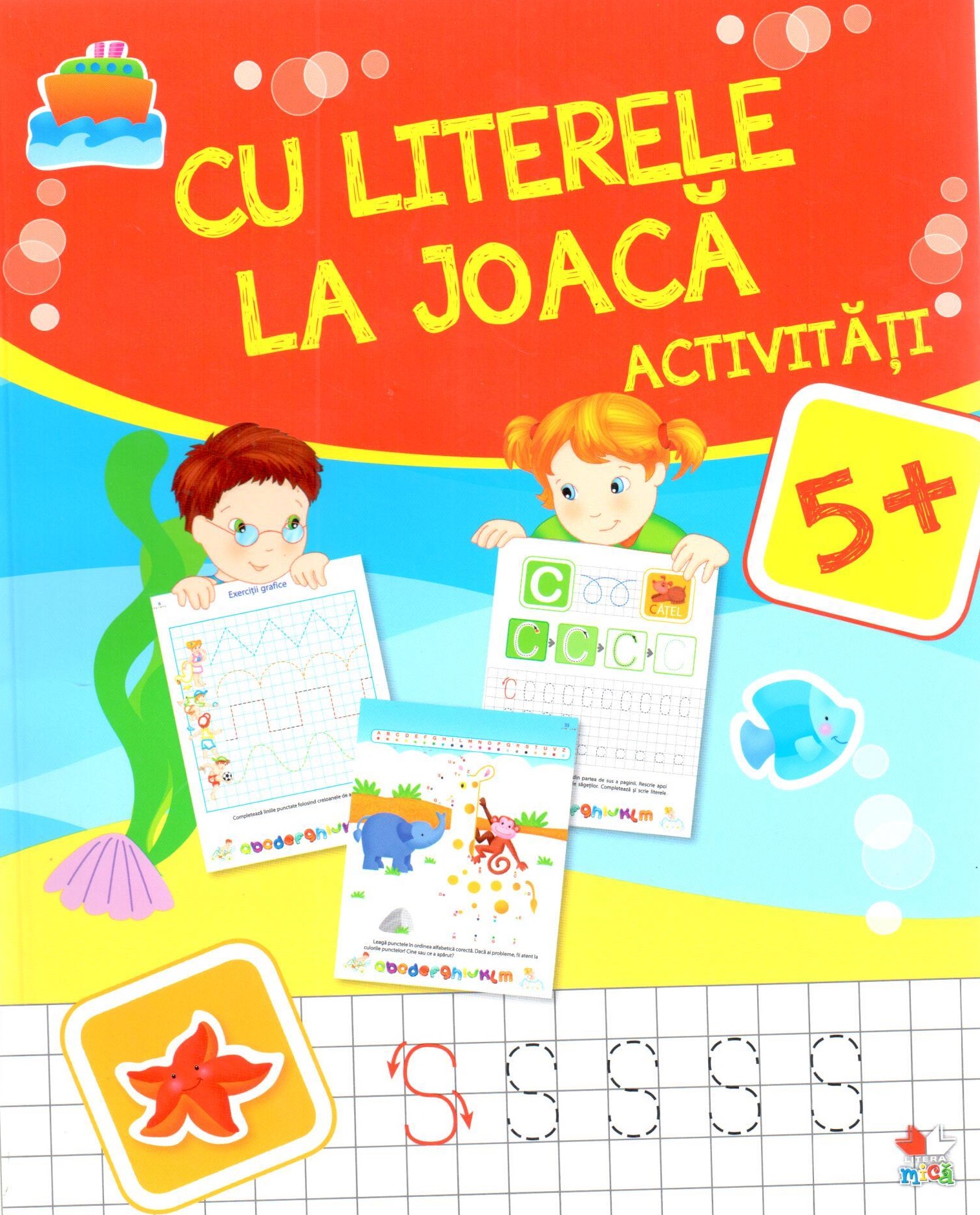 Carte Cu literele la joaca. Activitati 5+   editura Litera