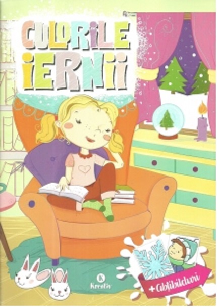 Carte Culorile iernii + abtibilduri   editura Kreativ