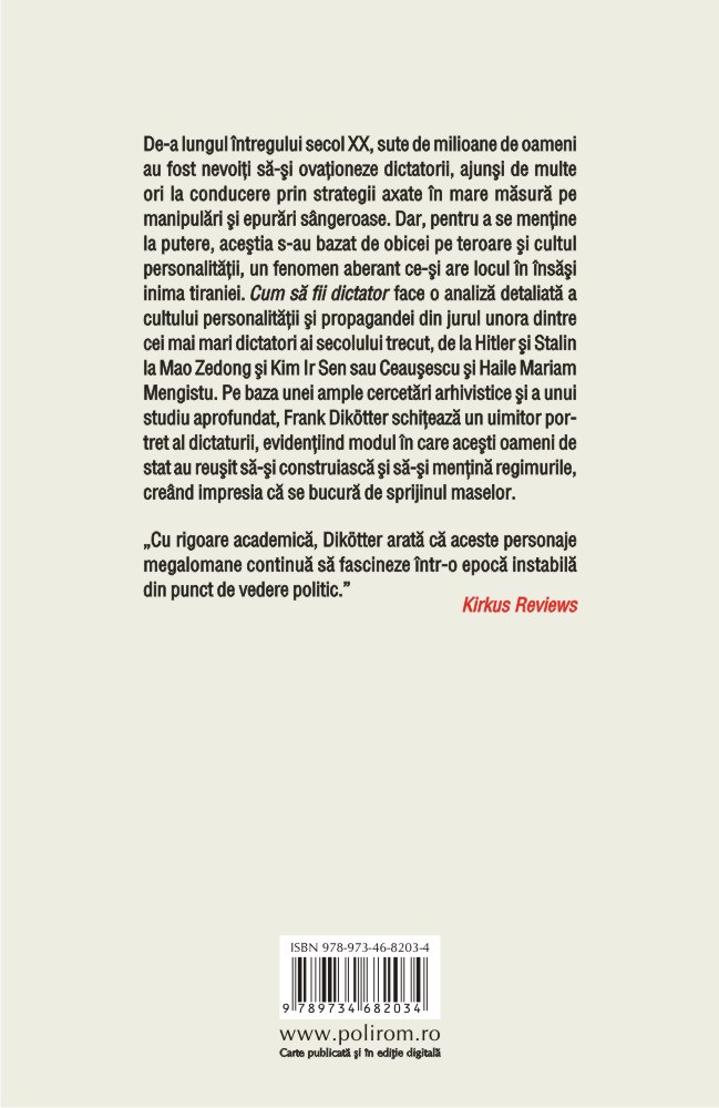 Carte Cum sa fii dictator autor Frank Dikotter editura Polirom