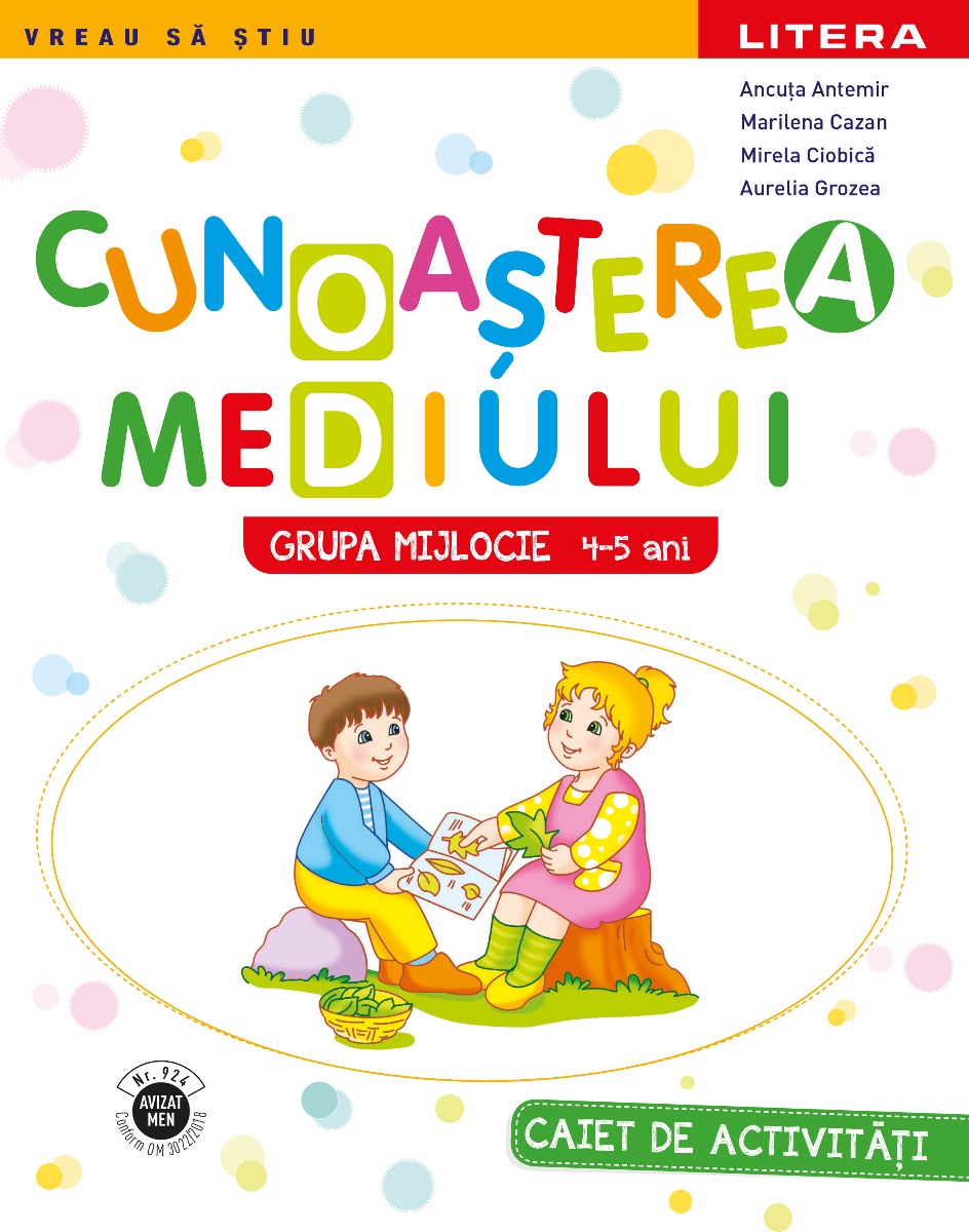 Carte Cunoasterea mediului. Caiet de activitati. Grupa mijlocie 4-5 ani editura Litera