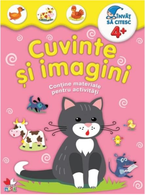 Carte Cuvinte și imagini. Învăț să citesc 4+ editura Litera