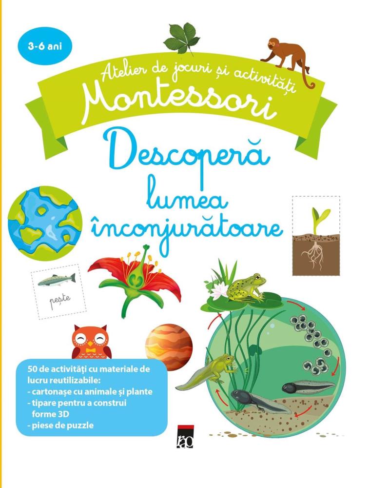 Carte Descopera lumea inconjuratoare Montessori editura Rao