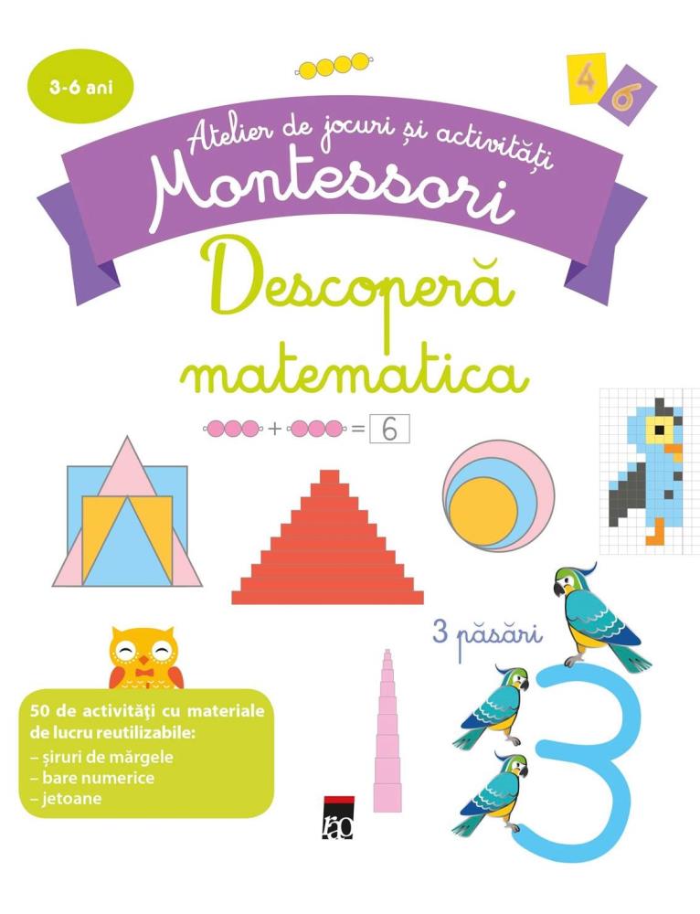 Carte Descopera matematica Montessori editura Rao