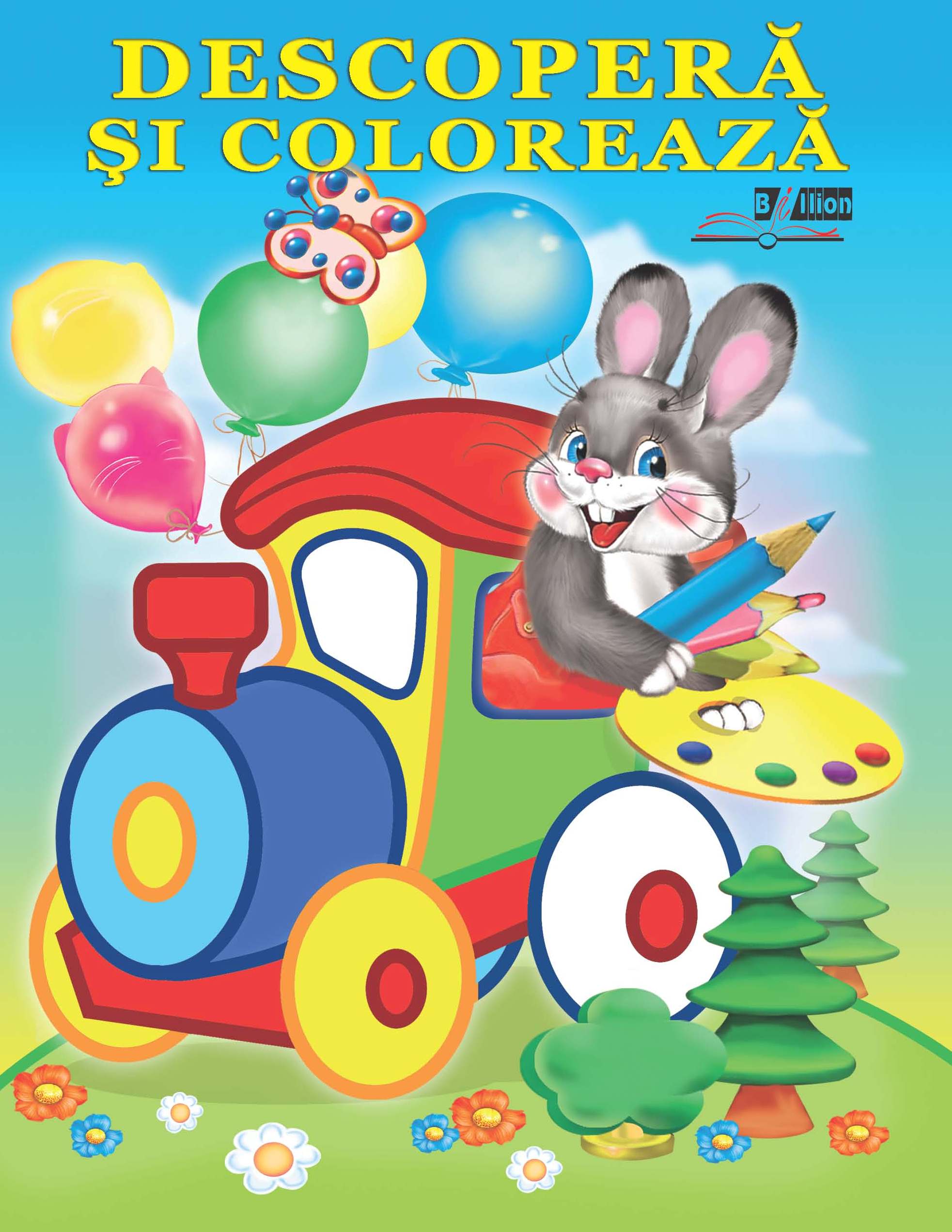 Carte Descopera si coloreaza - Jucarii   editura Biblion