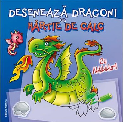Carte Deseneaza dragoni cu hartie de calc   editura Nomina