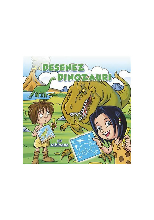 Carte Desenez dinozauri - sabloane editura Nomina