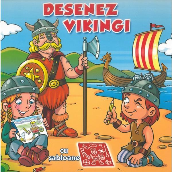 Carte Desenez vikingi cu sabloane