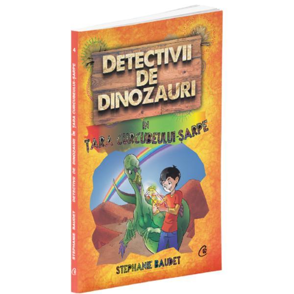 Carte Detectivii de dinozauri in tara curcubelui-sarpe - Stephanie Baudet