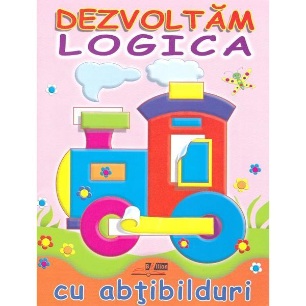 Carte Dezvoltam logica cu abtibilduri: locomotiva