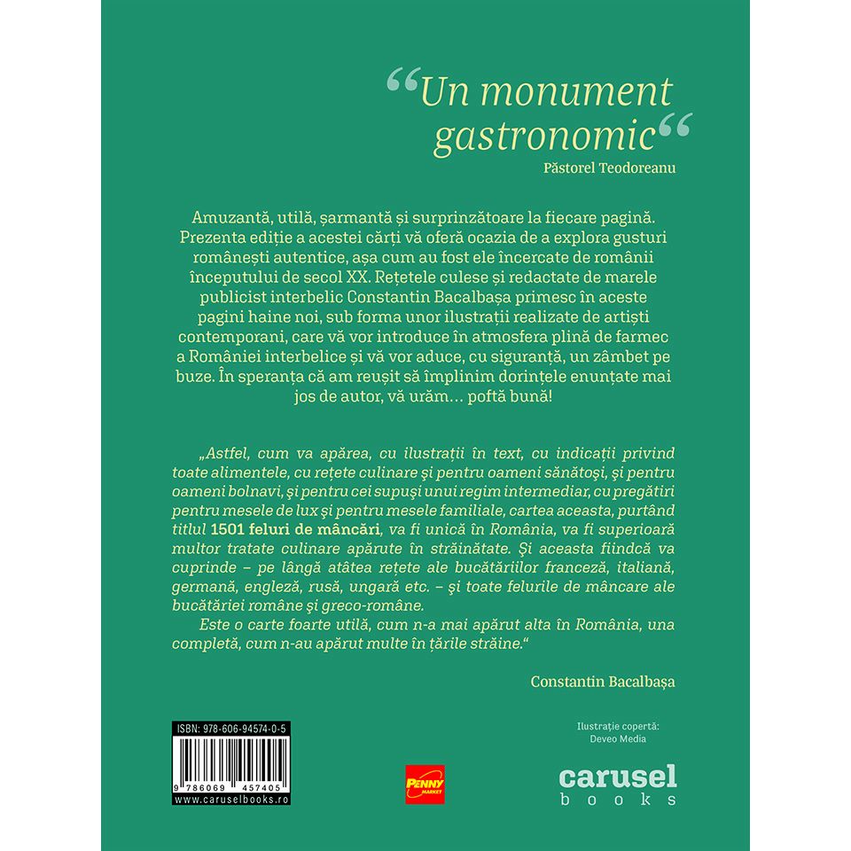 Carte Dictatura gastronomica autor Constantin Bacalbasa editura Carusel Books