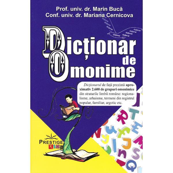 Carte Dictionar de omonime - Marin Buca