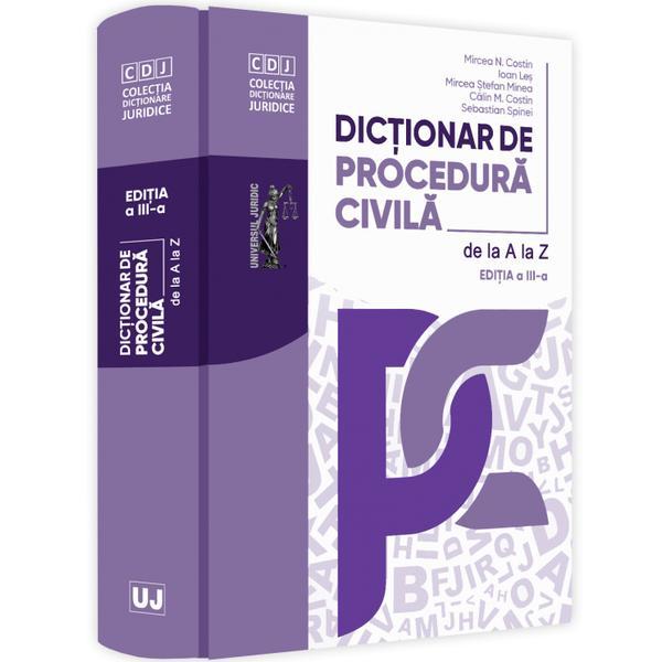 Carte Dictionar de procedura civila de la A la Z Ed.3 - Mircea N. Costin