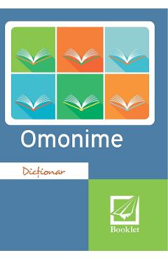 Carte Dictionar omonime editura -