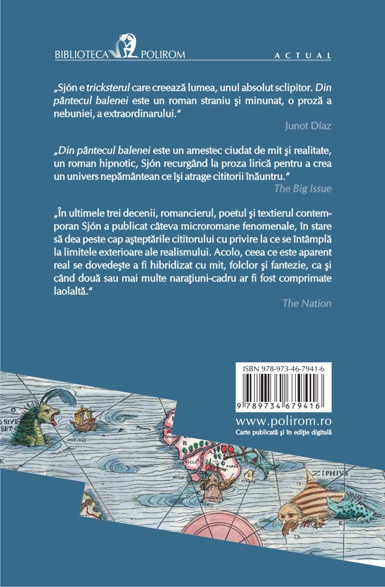 Carte Din pantecul balenei autor Sjon editura Polirom