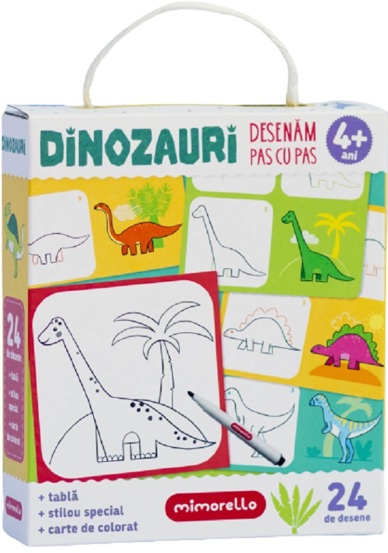 Carte Dinozauri - Desenam pas cu pas editura Kreativ