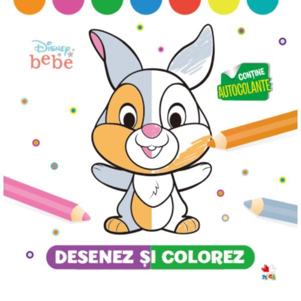 Carte Disney Bebe. Desenez si colorez