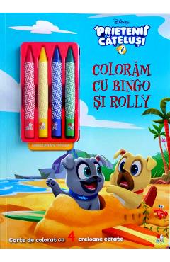 Carte Disney: Prietenii catelusi. Coloram cu Bingo si Rolly editura -