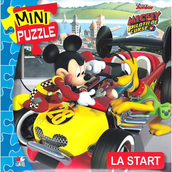 Carte Disney baby. mini puzzle. mickey si pilotii. la start