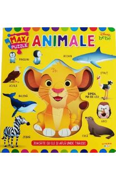 Carte Disney bebe. Animale. Maxi puzzle editura -