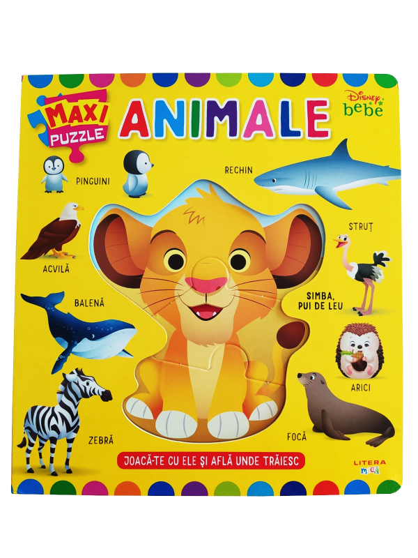 Carte Disney bebe. Animale. Maxi puzzle editura Litera