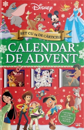 Carte Disney. Calendar de Advent. Set cu 24 de carticele editura Litera