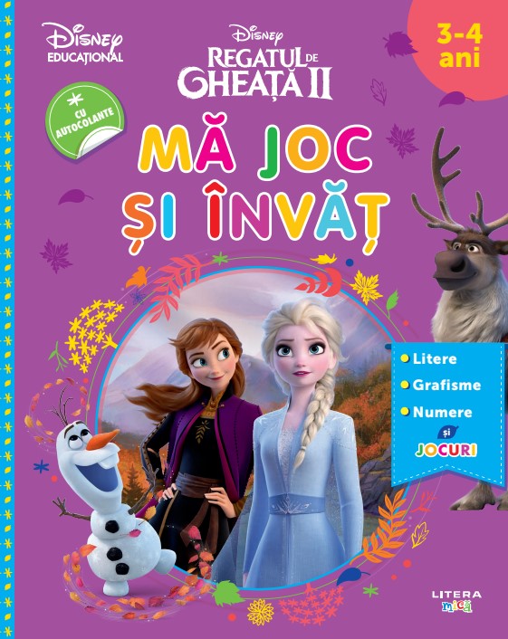 Carte Disney. Regatul de gheata II. Ma joc si invat editura Litera