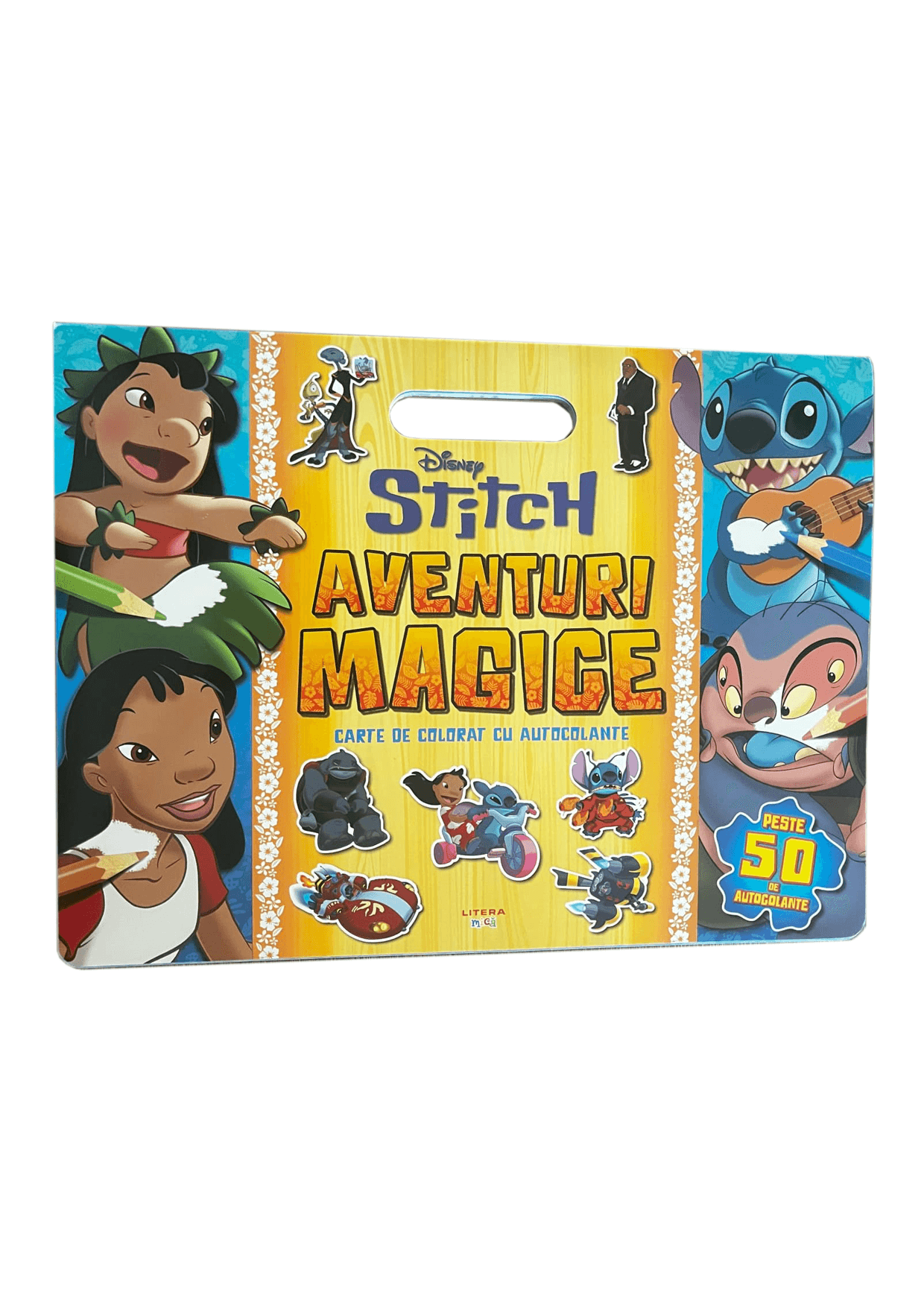 Carte Disney. Stitch. Aventuri magice. Carte de colorat cu autocolante editura Litera