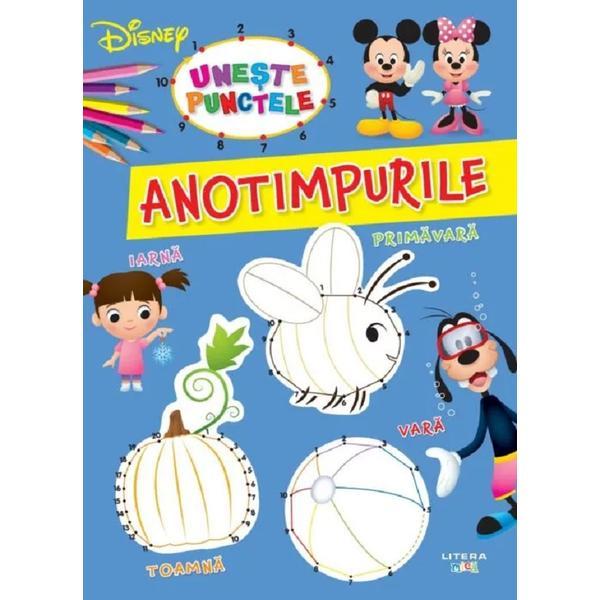 Carte Disney. Uneste punctele. Anotimpurile