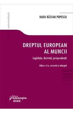 Carte Dreptul european al muncii Ed.3 Legislatie