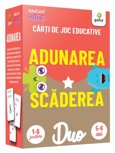 Carte DuoCard - Adunarea. Scaderea   editura Gama