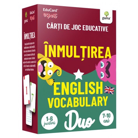 Carte DuoCard - Înmulțirea. English vocabulary editura Gama