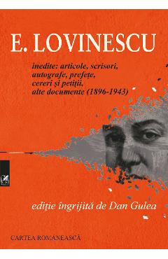 Carte E. Lovinescu - Dan Gulea editura Dan Gulea