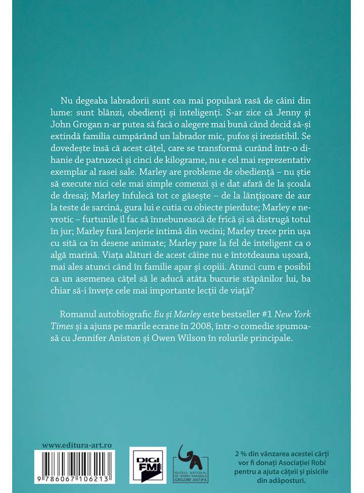Carte Eu si Marley autor John Grogan editura Art