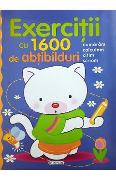Carte Exercitii cu 1600 de abtibilduri editura -