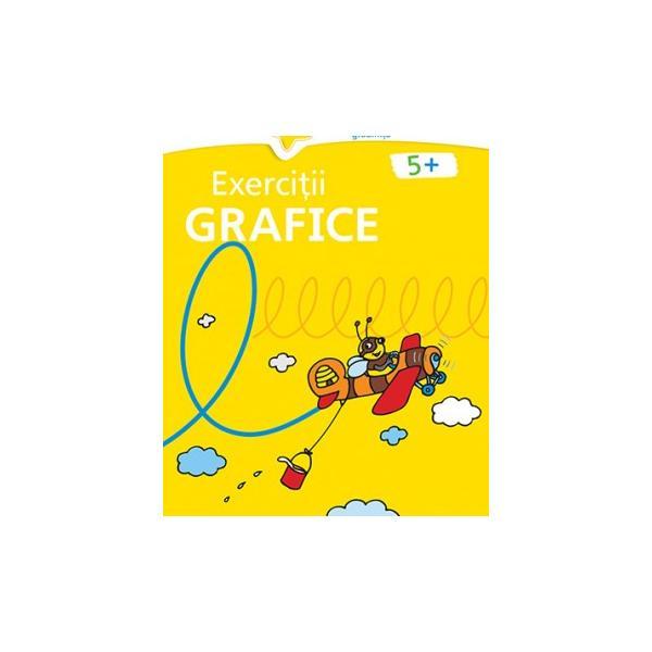 Carte Exercitii grafice 5 ani+ (galbena)