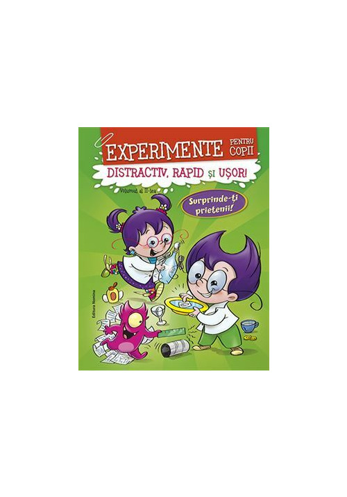 Carte Experimente pentru copii - verde editura Nomina