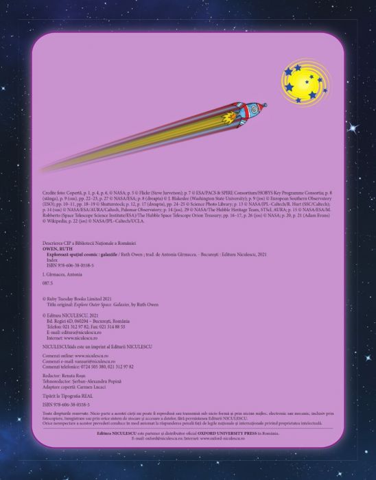 Carte Exploreaza Spatiul Cosmic autor Ruth Owen editura Niculescu